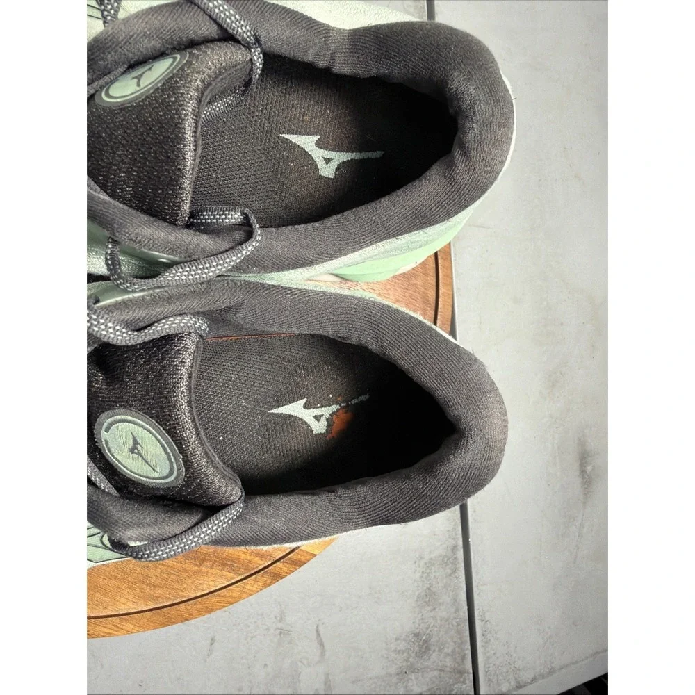 Mizuno Wave Sky 7 Mens Running Shoes Grey Blue Lime J1GC230253 Size 13